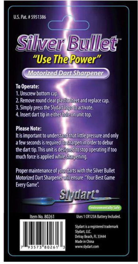 Motorised Dart Sharpener