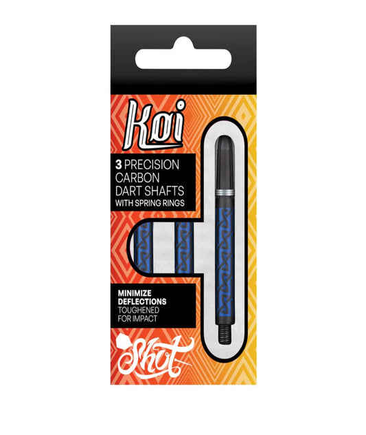 Shot Koi Carbon Dart Shaft-Helioknot Blue