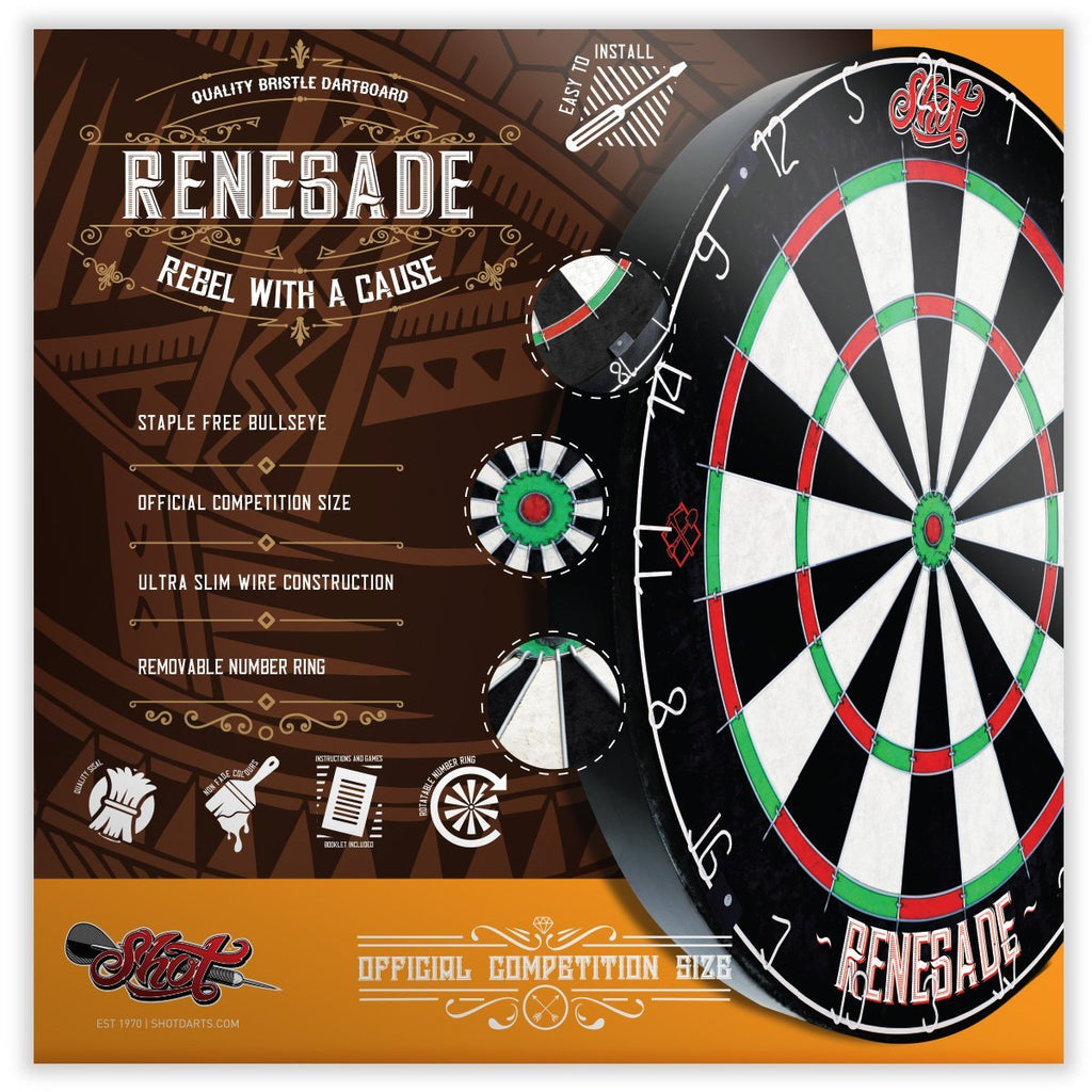 Shot Renegade Bristle Dartboard