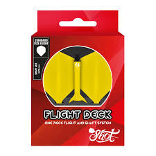 Flight Deck-One Piece Dart Flight And Shaft System-Yellow