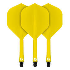 Flight Deck-One Piece Dart Flight And Shaft System-Yellow