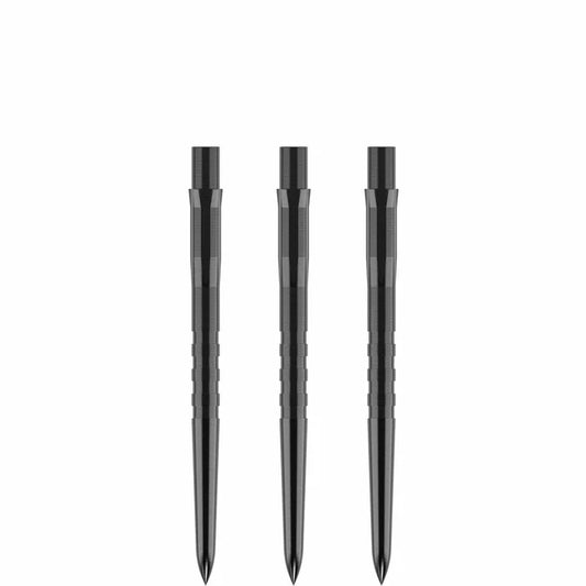 Mission Caliburn Replaceable Dart Points - Grooved - Black-38MM