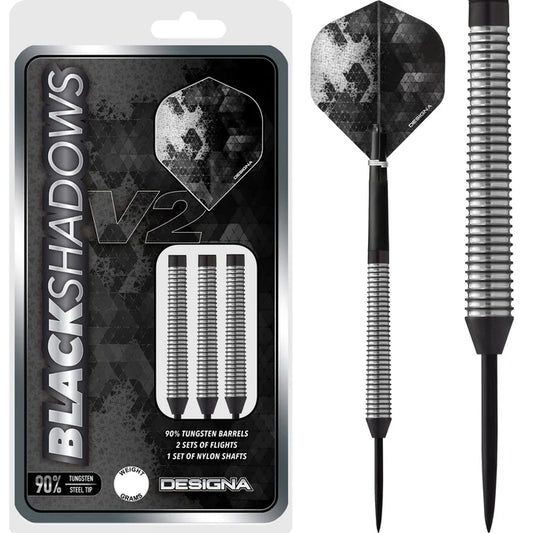 Designa Black Shadow V2 Steel-tip Darts -