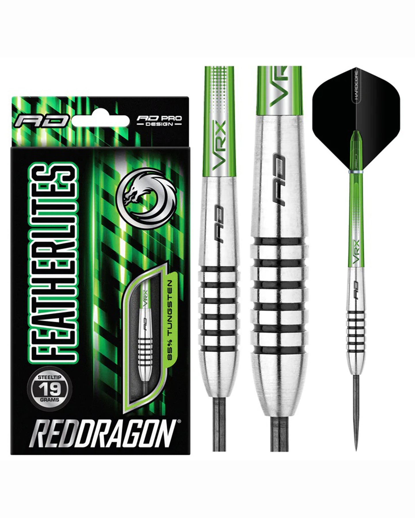 Red Dragon Featherlite 9: 19g Dart Set