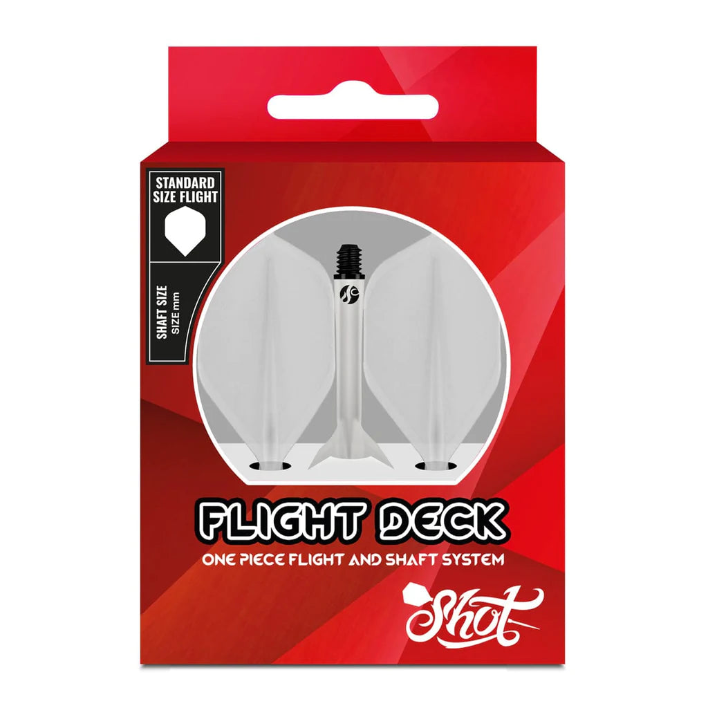 Flight Deck - One Piece Dart Flight and Shaft Sytem - Clear