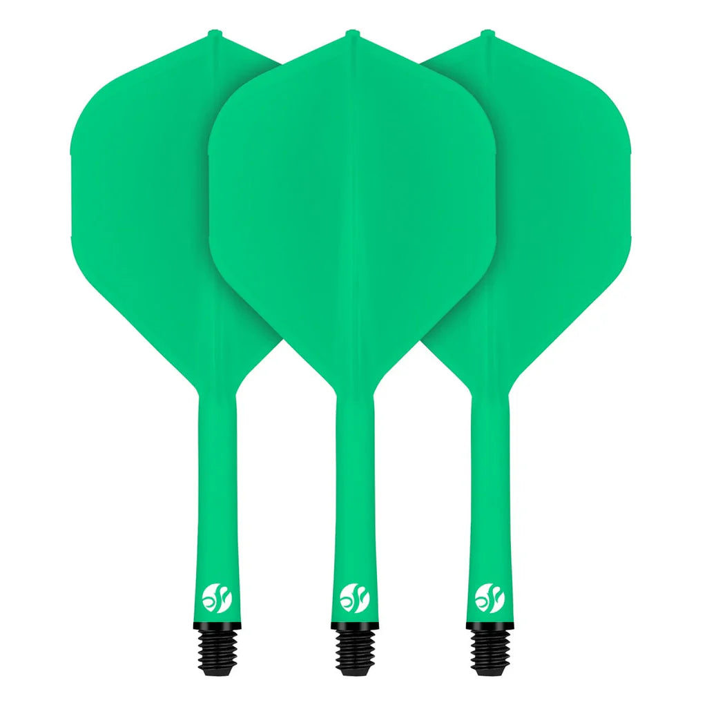 Flight Deck-One Piece Dart Flight and Shaft System-Green