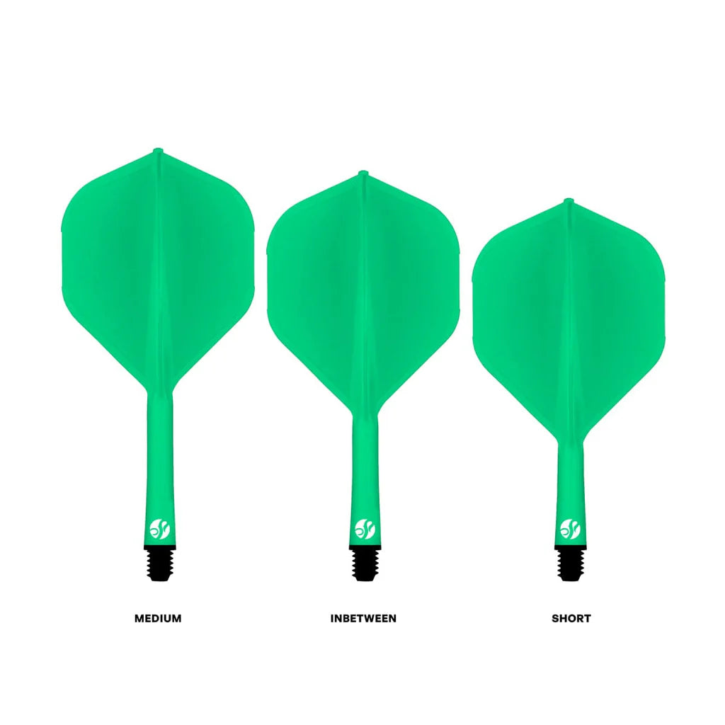 Flight Deck-One Piece Dart Flight and Shaft System-Green