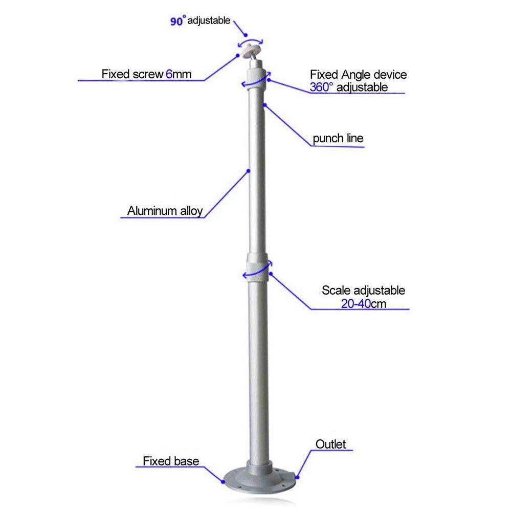 Adjustable Tripod Pole - Wall or Ceiling Mounted