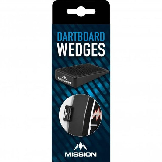 Mission - Dartboard Wedges - Black Silica - Board Packer - Pack Of 8