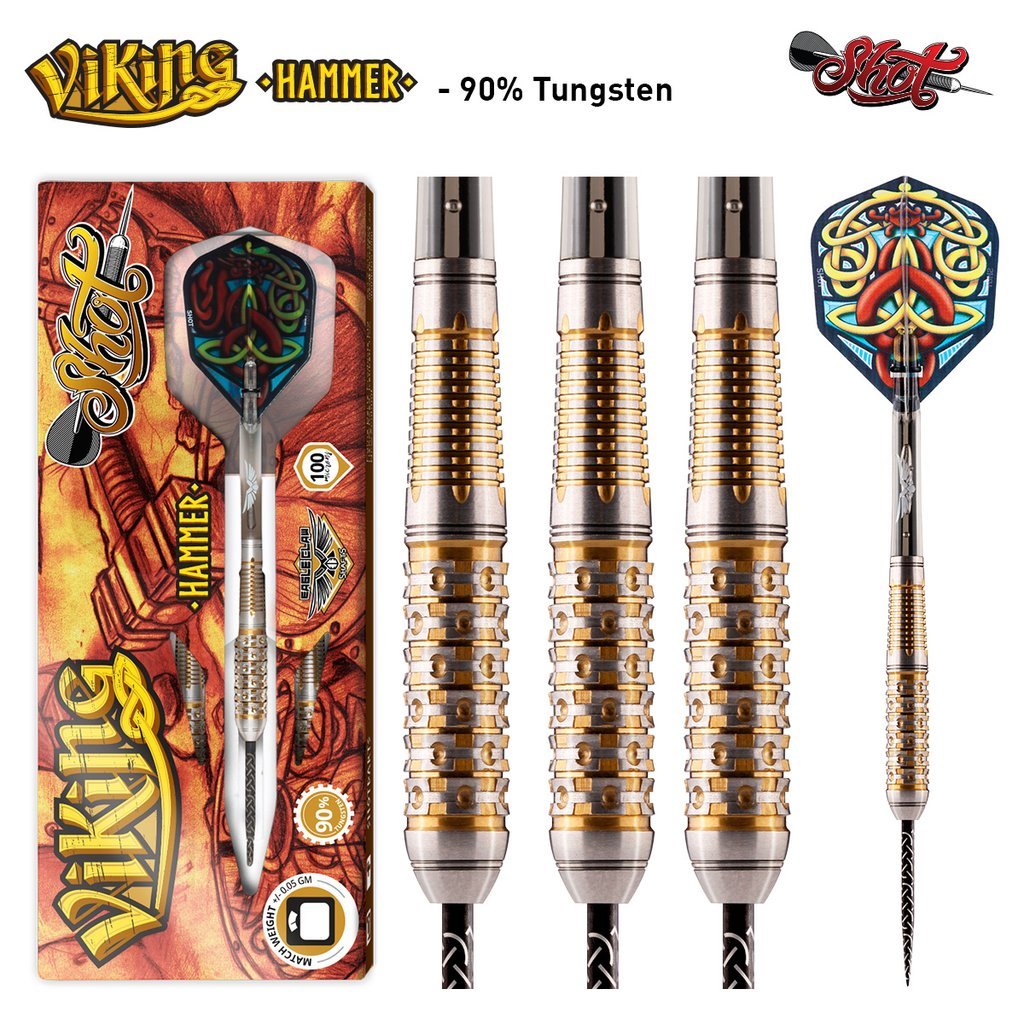 Shot Darts Viking Hammer Steel-Tip Darts