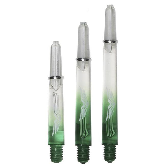 Shot Eagle Claw Stems - Two tone - Clear & Green