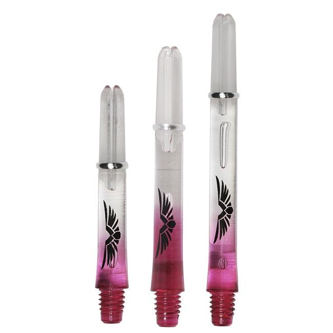 Shot Eagle Claw Stems - Two tone - Clear & Red
