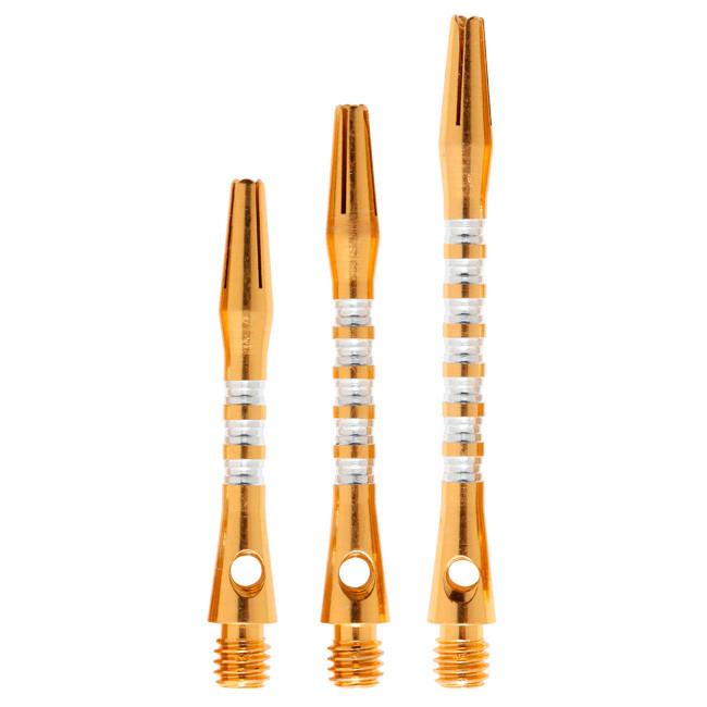 Shot Pyramid Aluminium Stems - Gold