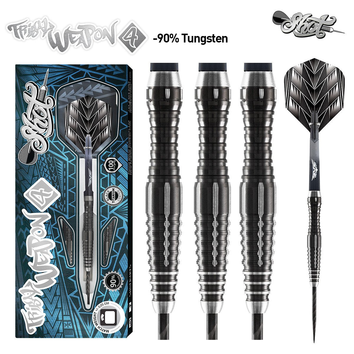 Shot Tribal Weapon Series 4 Steel-tip Darts