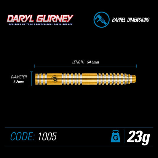 Winmau Daryl Gurney Gold Steel-tip Darts
