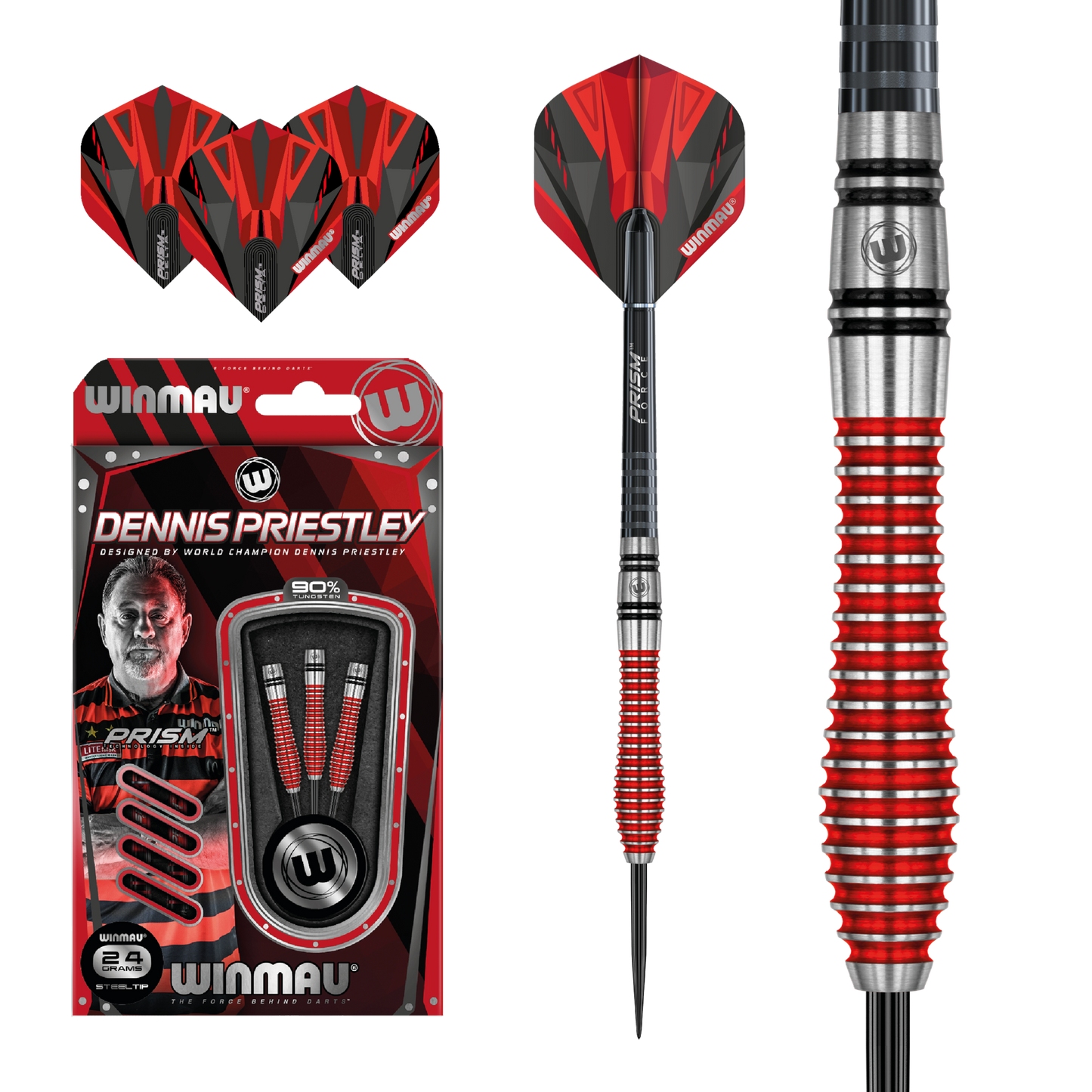 Winmau Dennis Priestley Special Edition Steel-tip Darts