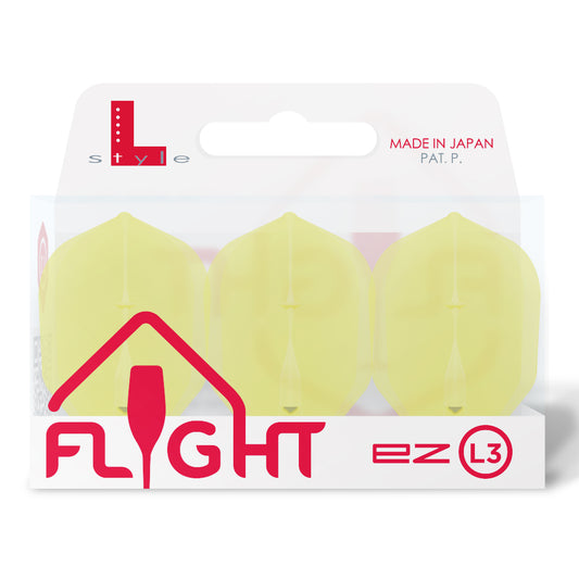 L-STYLE EZ Dart Flights - L3 / Small Standard Clear Yellow