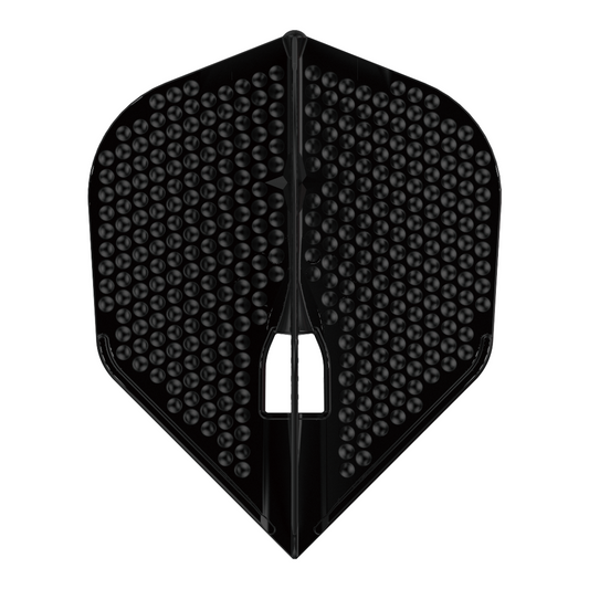 L-STYLE Dimple Dart Flights - L3 / Small Standard Black